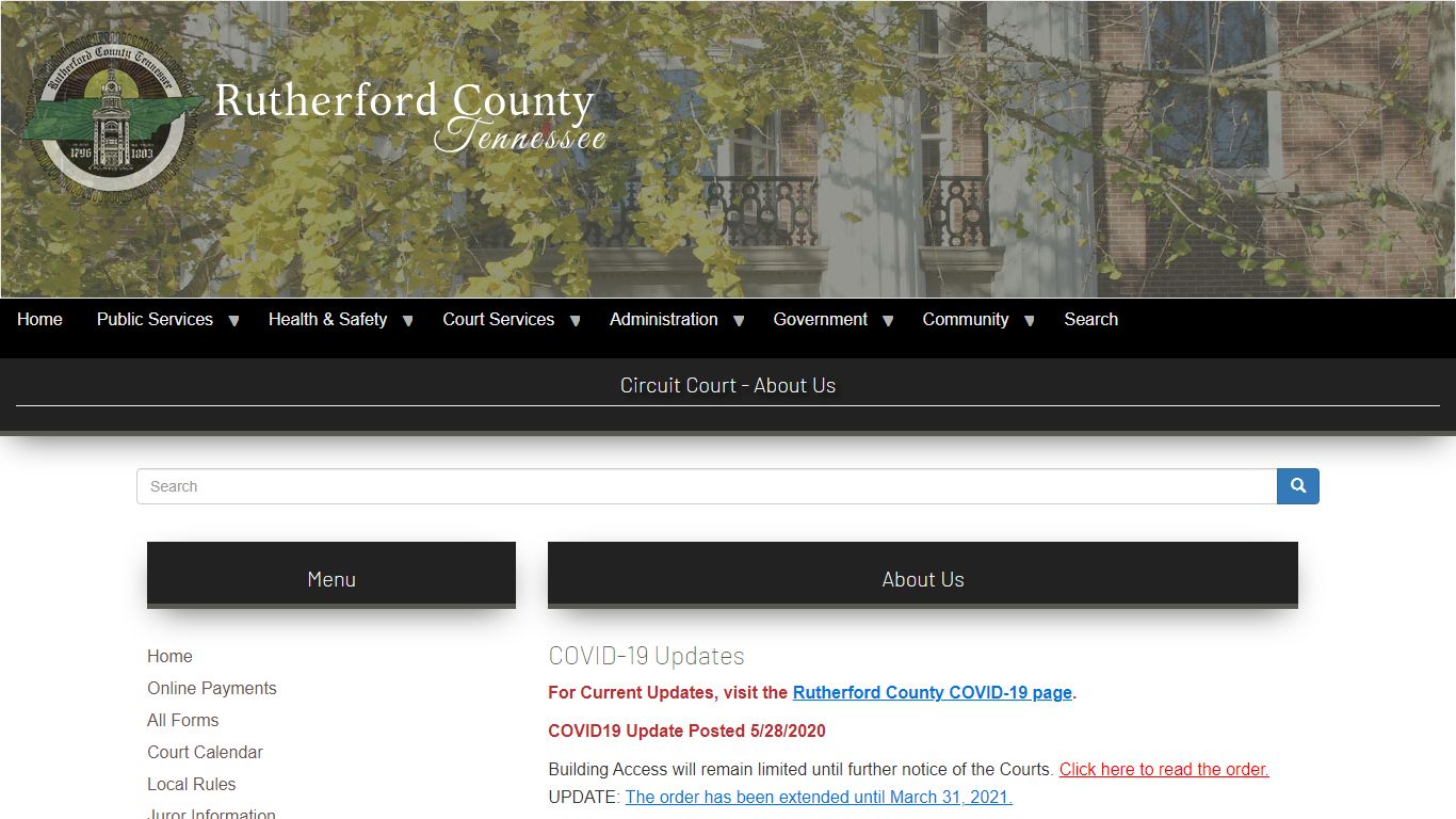 Circuit Court - About Us | Circuit Court Clerk - Rutherford County, TN